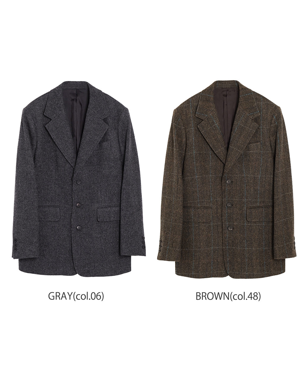 WOOL SINGLE BREASTED JACKET 25AMSJK03