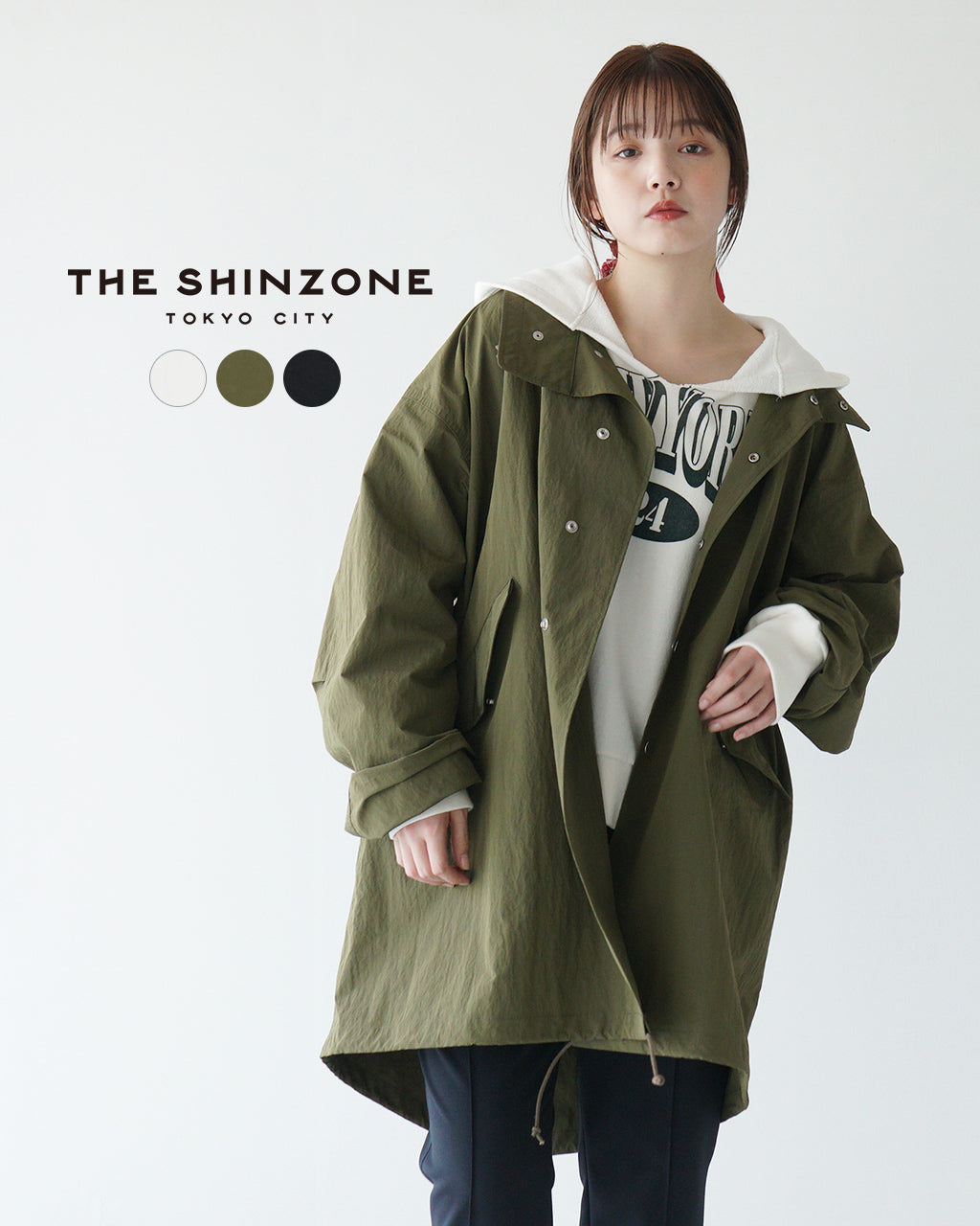 THE SHINZONE シンゾーン ライト モッズコート LIGHT MODS COAT アウター スタンドカラー ハイネック 25SMSCO03【送料無料】