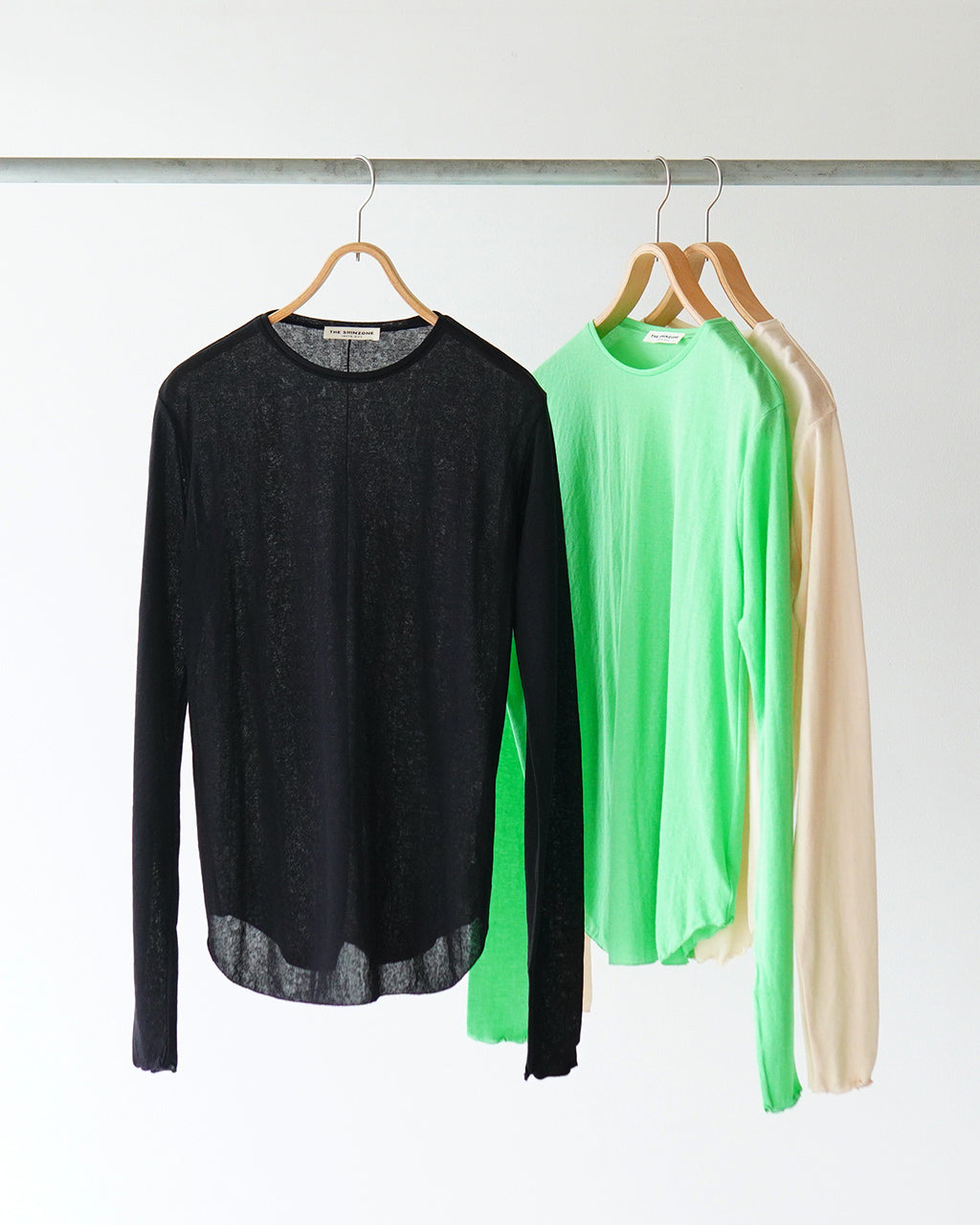＼早得24時間限定ポイント10倍／THE SHINZONE シンゾーン シアーガーゼ 長袖Tシャツ SHEER GAUZE LONG SLEEVE TEE レイヤード カットソー インナートップス ストレッチ 日本製 25SMSCU02 【送料無料】