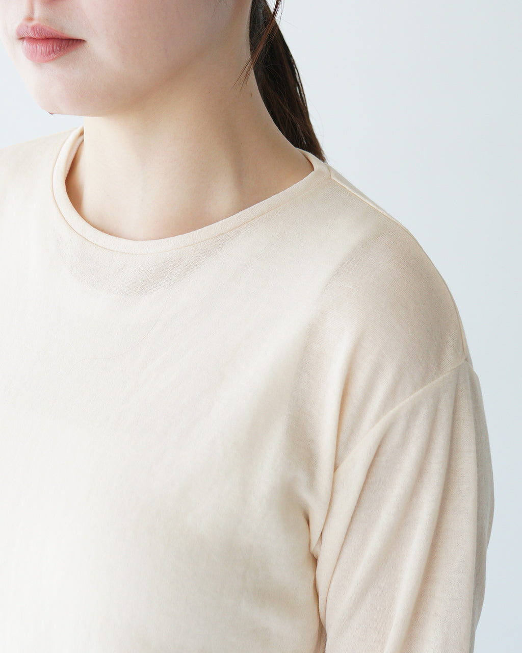 ＼早得24時間限定ポイント10倍／THE SHINZONE シンゾーン シアーガーゼ 長袖Tシャツ SHEER GAUZE LONG SLEEVE TEE レイヤード カットソー インナートップス ストレッチ 日本製 25SMSCU02 【送料無料】