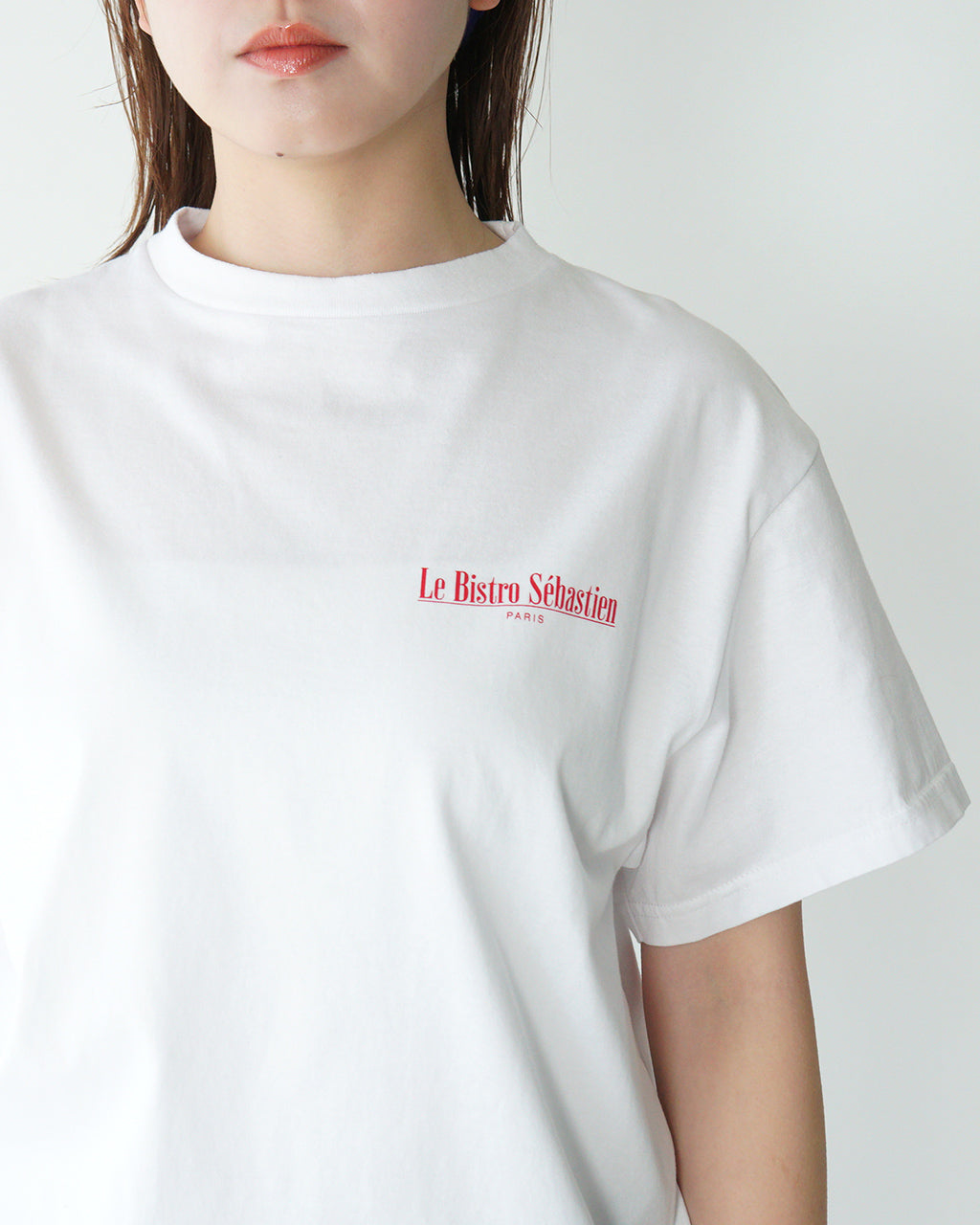 THE SHINZONE シンゾーン グラフィック Tシャツ BISTRO MENU TEE ビストロメニュー バックプリント 半袖 クルーネック カットソー 25SMSCU14【送料無料】