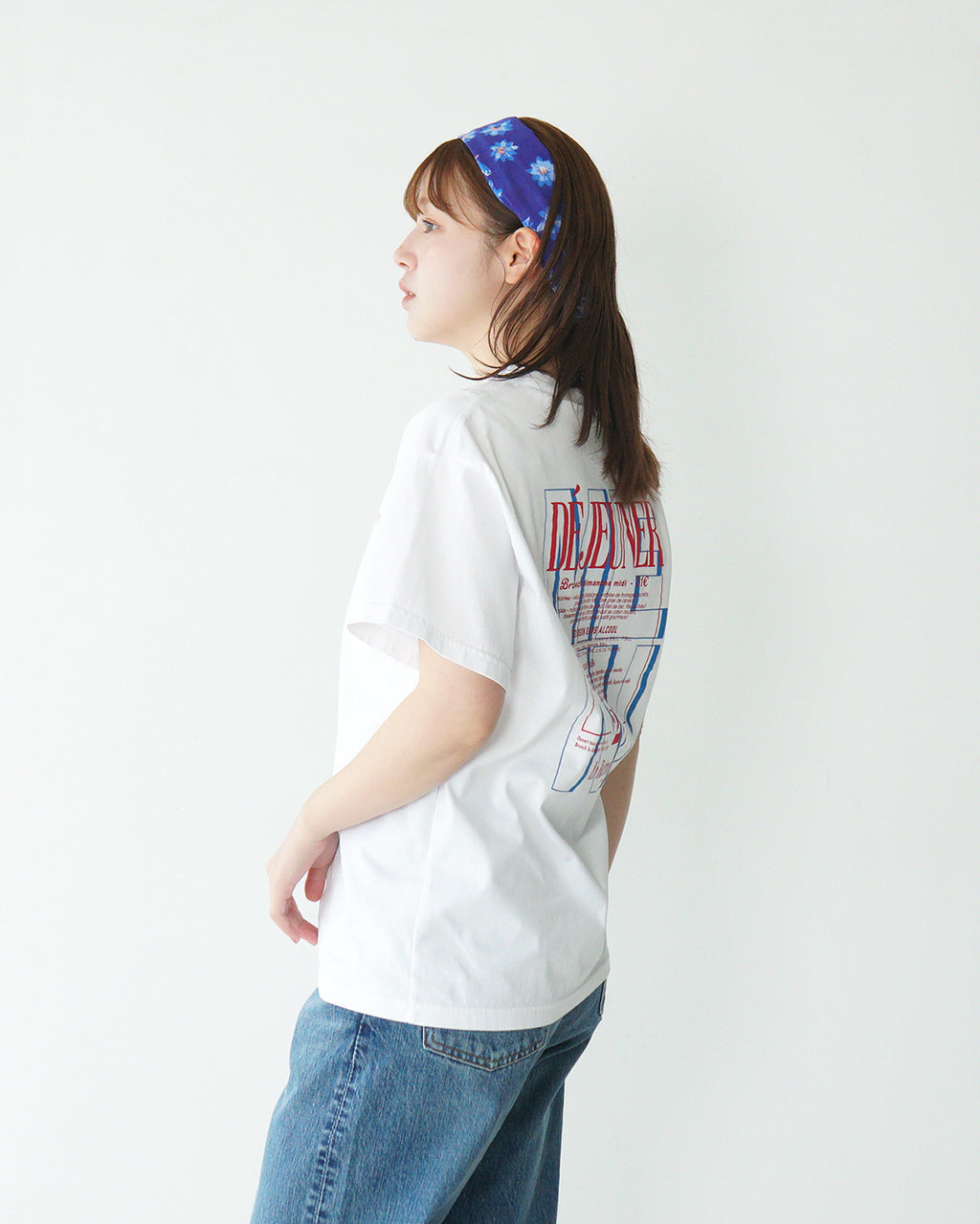 THE SHINZONE シンゾーン グラフィック Tシャツ BISTRO MENU TEE ビストロメニュー バックプリント 半袖 クルーネック カットソー 25SMSCU14【送料無料】