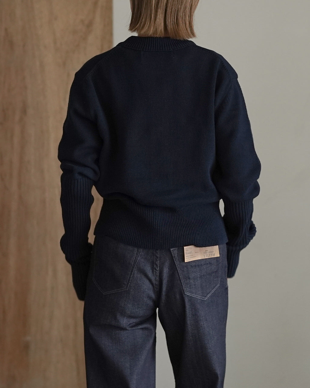 THE SHINZONE コットン ロングリブカーディガン COTTON LONG RIB