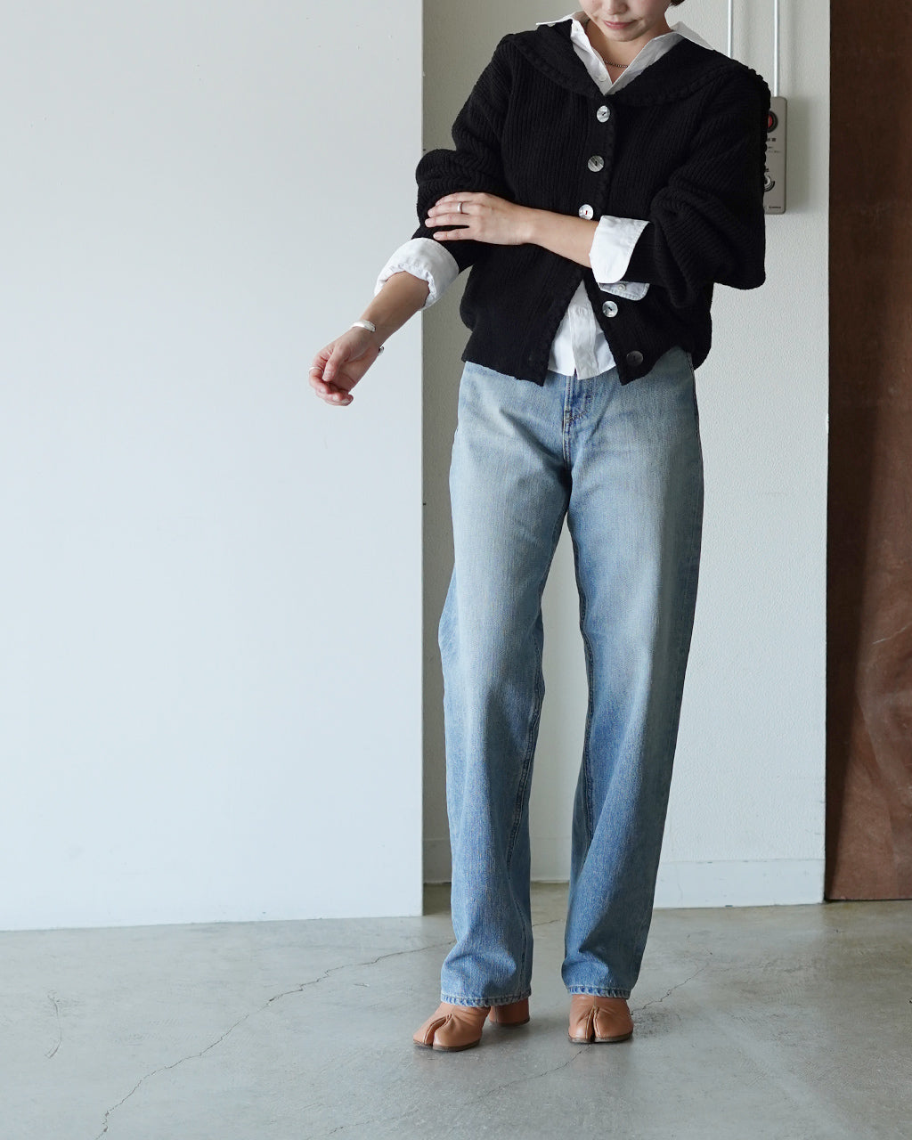 THE SHINZONE シンゾーン セーラーカラーニットカーディガン