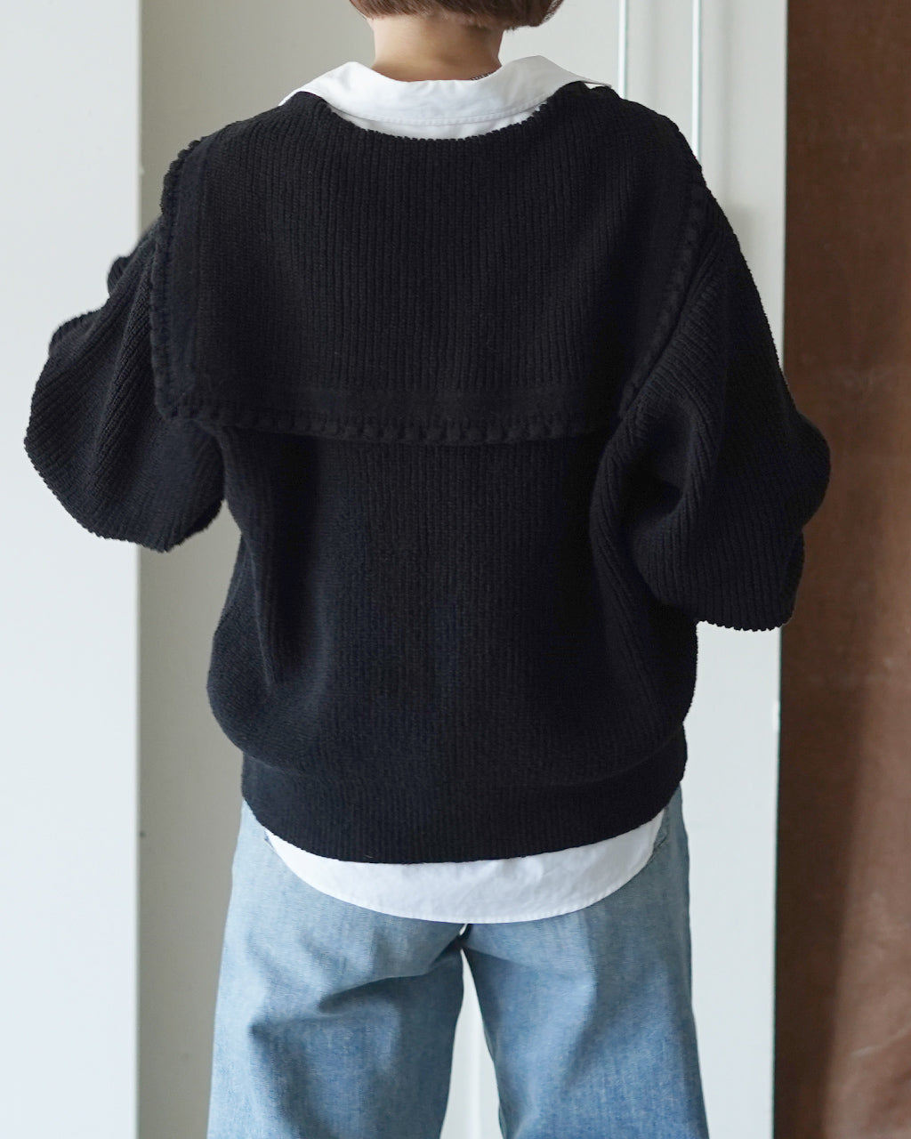 SAILOR COLLAR KNIT CARDIGAN 26SMSNI06