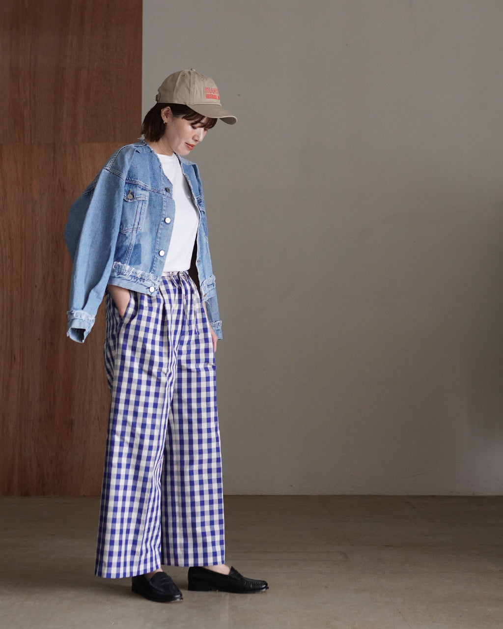 GINGHAM CHECK PANTS 26SMSPA05