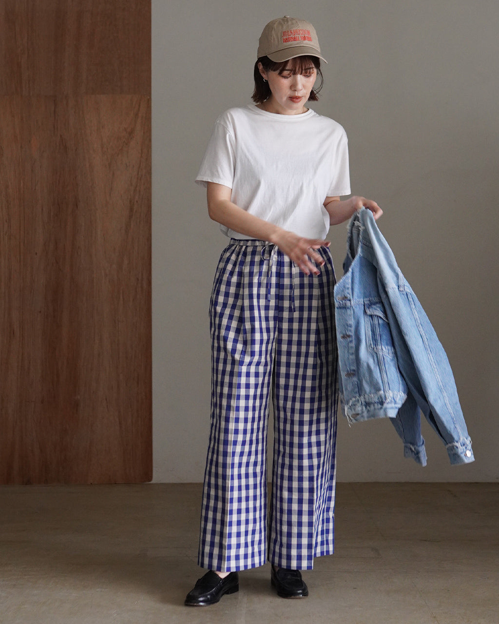GINGHAM CHECK PANTS 26SMSPA05