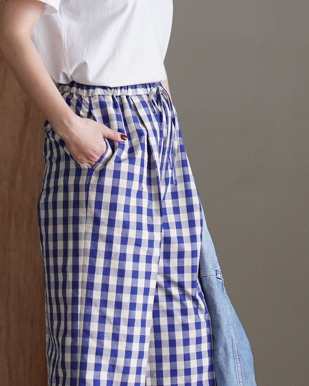 GINGHAM CHECK PANTS 26SMSPA05