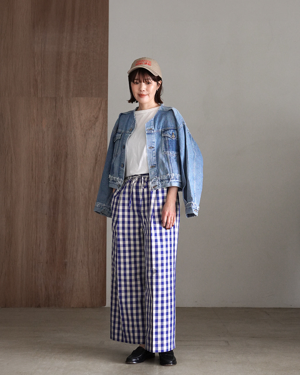 GINGHAM CHECK PANTS 26SMSPA05