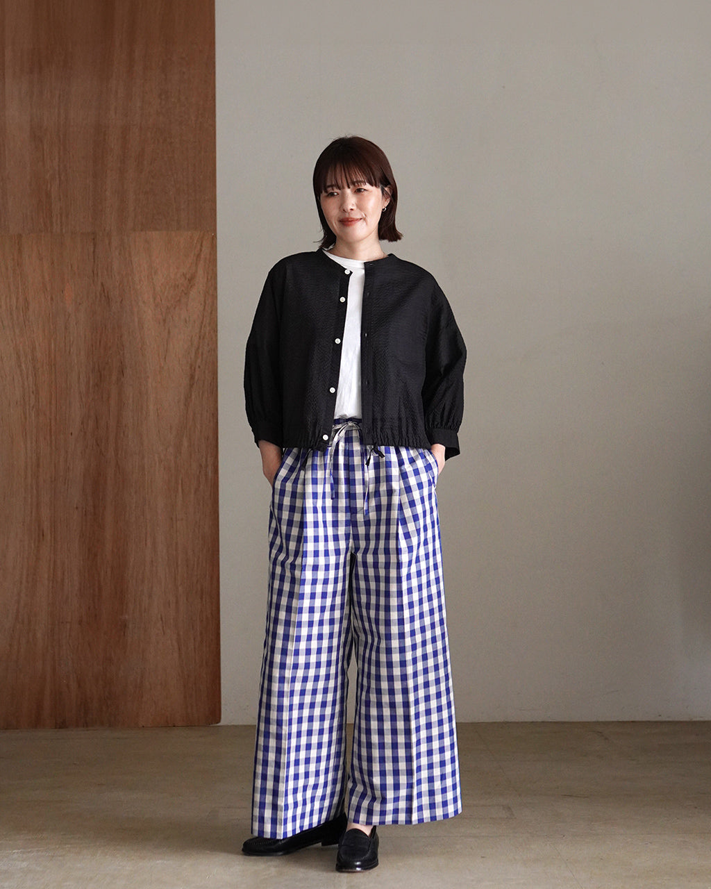 GINGHAM CHECK PANTS 26SMSPA05