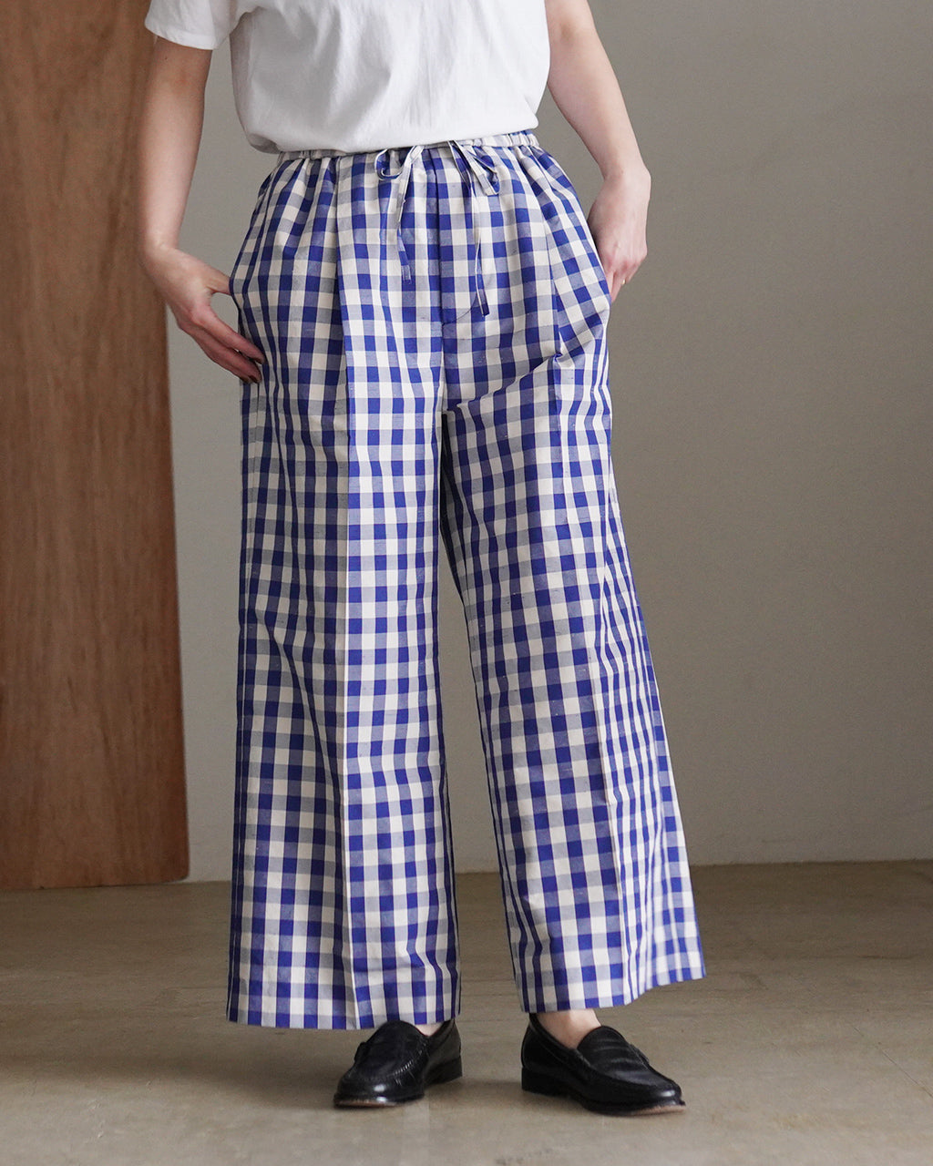 GINGHAM CHECK PANTS 26SMSPA05