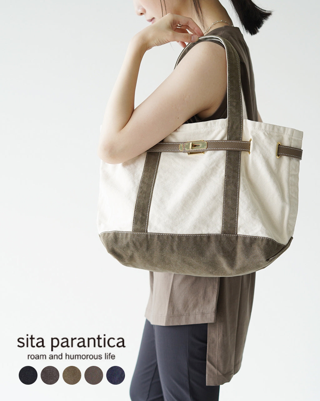 sita parantica シータパランティカ ミディアム キャンバス トートバッグ TOTE-CVL-M  SS24SPBTB02【クーポン対象外】【送料無料】