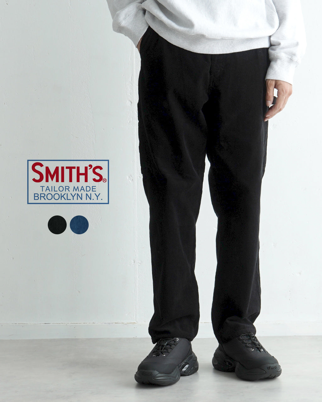 【SALE！30%OFF】SMITH`S スミス コーデュロイパンツ LES HALLES painter ペインターパンツ 4475-7030