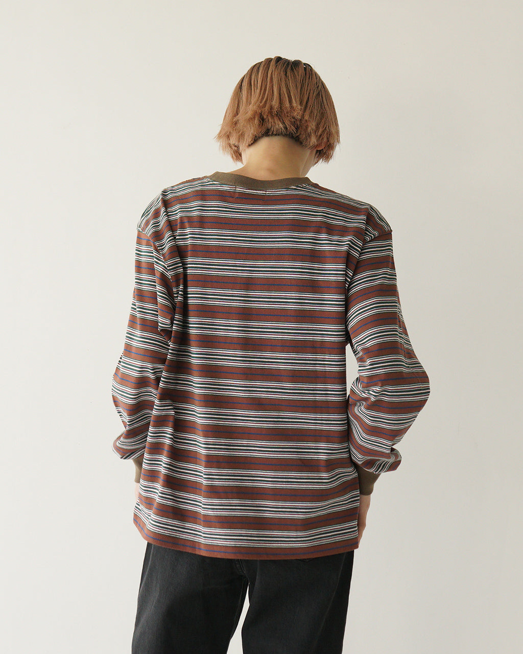 soglia ソリア マルチボーダー ロングTシャツ OPEN END Multi border Long T オープンエンド ロンT 長袖 カットソー【送料無料】