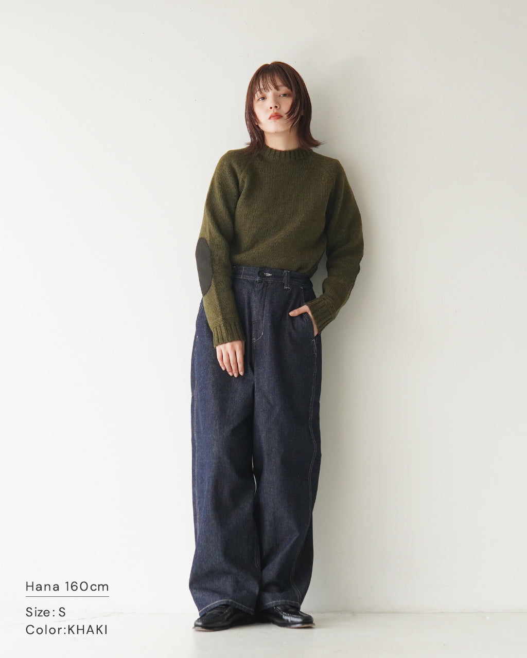 【SALE！30%OFF】soglia ソリア  ランドノア セーター LANDNOAH sweater エルボーパッチ クルーネック ウール ニット セーター プルオーバー【送料無料】