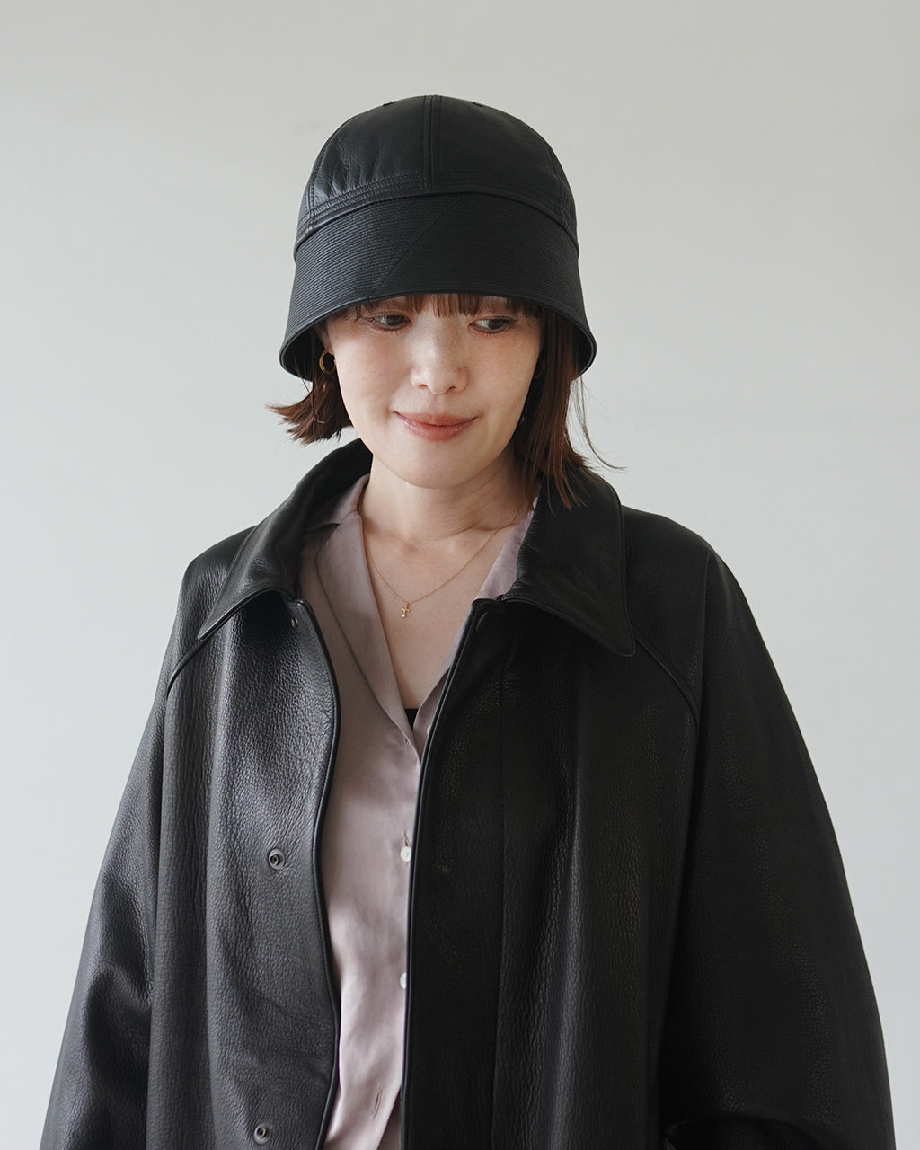 SOLARIS&CO. ソラリスアンドコー COWHIDE SAILOR HAT SHEPHERD