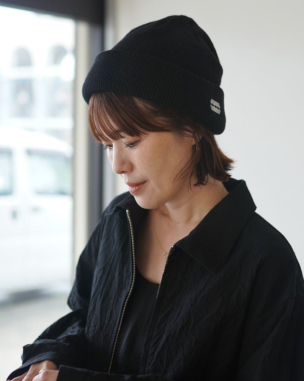 SOLARIS&CO. ソラリスアンドコー ACRYLIC COTTON WATCH CAP HUNTER