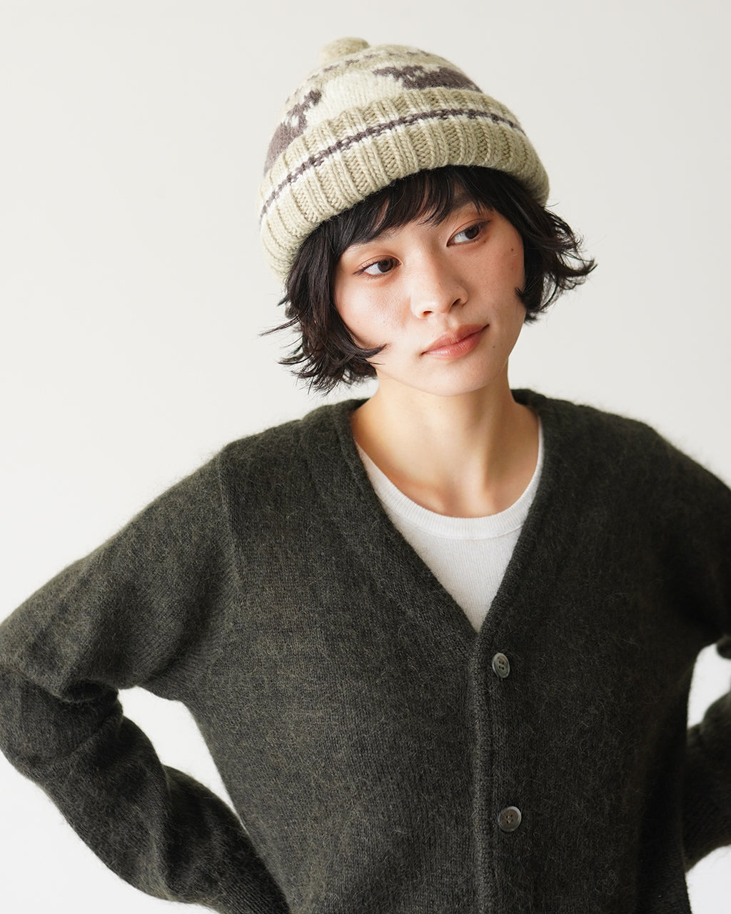 CANADIAN KNIT CAP "SNOWMAN" Z01011