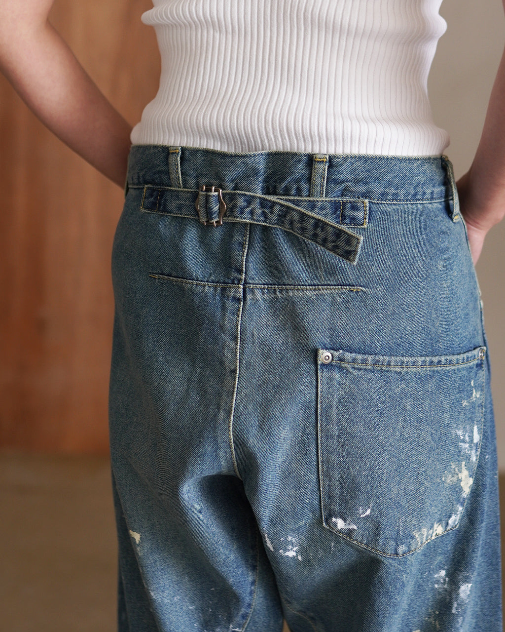 BACK CINCH JEANS(PAINT) COM-26S-DM02