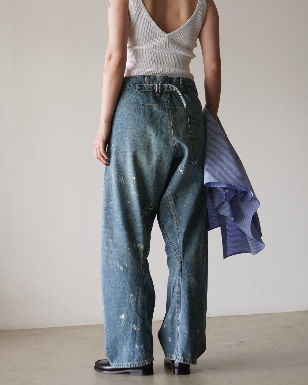 BACK CINCH JEANS(PAINT) COM-26S-DM02