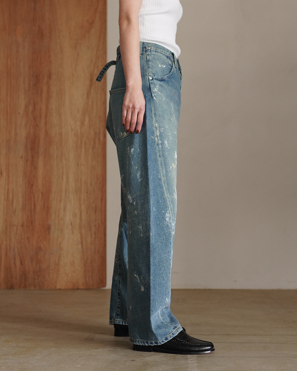 BACK CINCH JEANS(PAINT) COM-26S-DM02