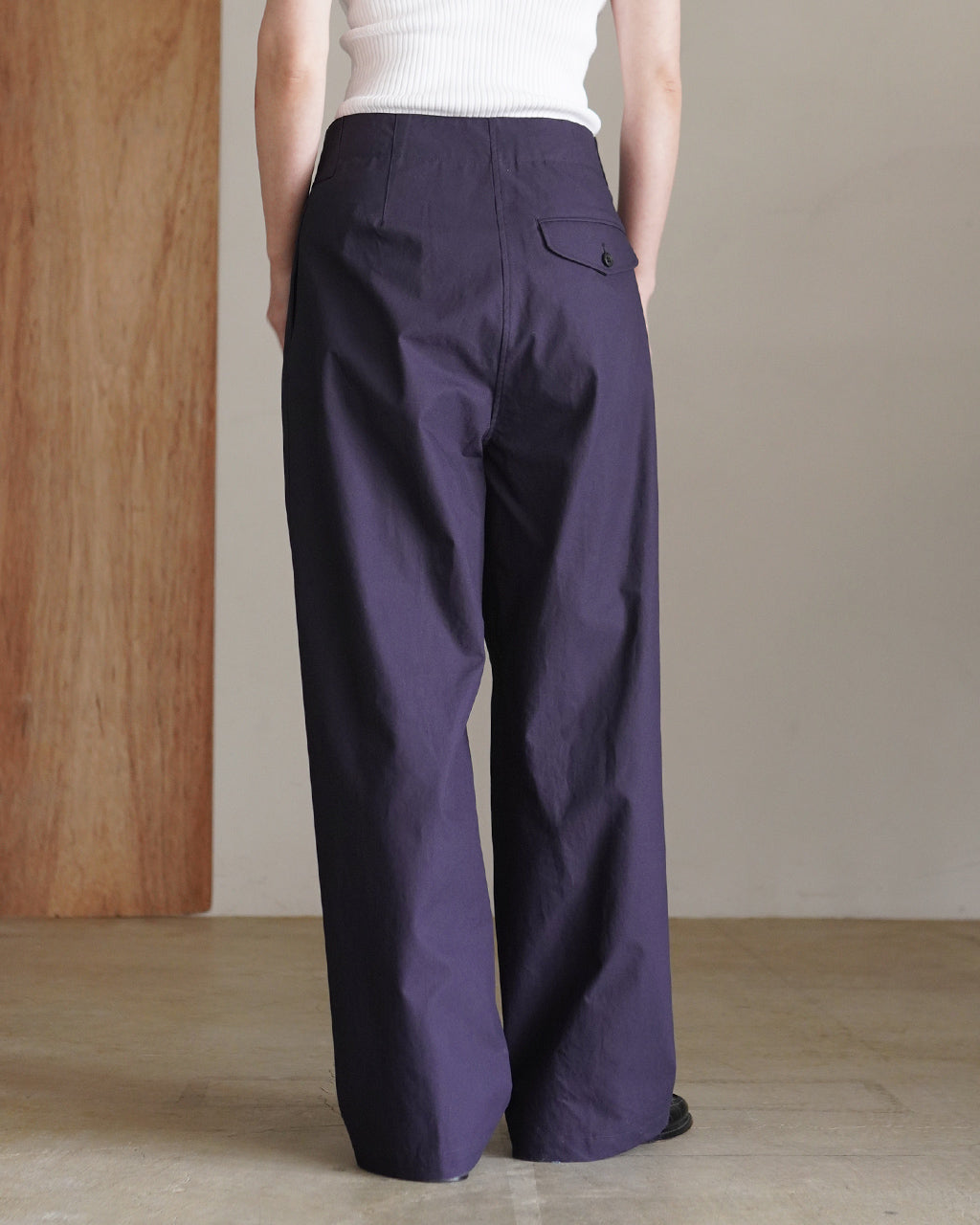 BELTED PANTS (COTTON) COM-26S-PA01