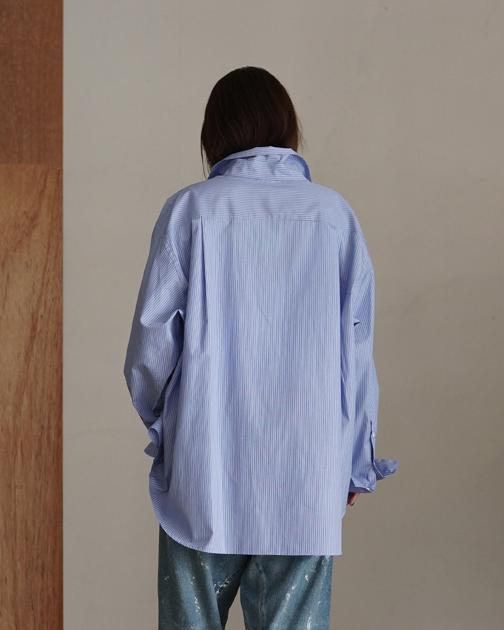 OVER SIZE SHIRT (STRIPE) COM-26S-SH08