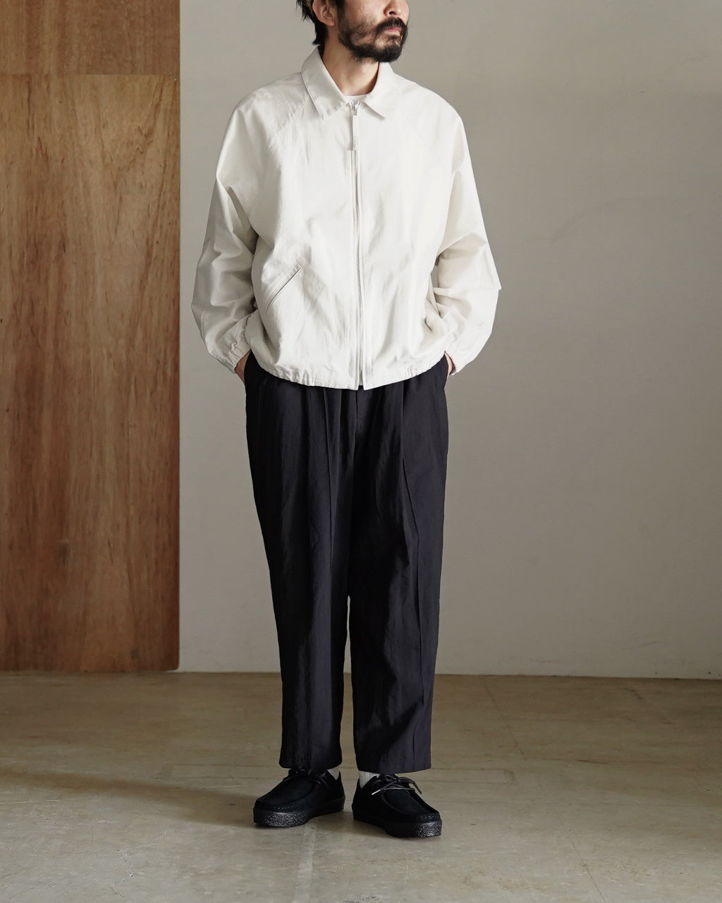 Zip up moleskin blouson BL01261