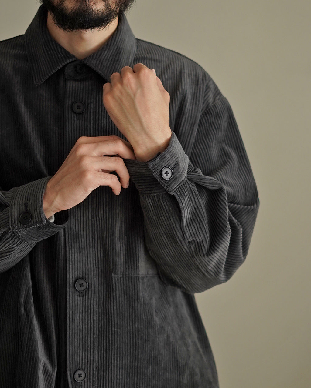 Corduroy shirt jacket BL02253