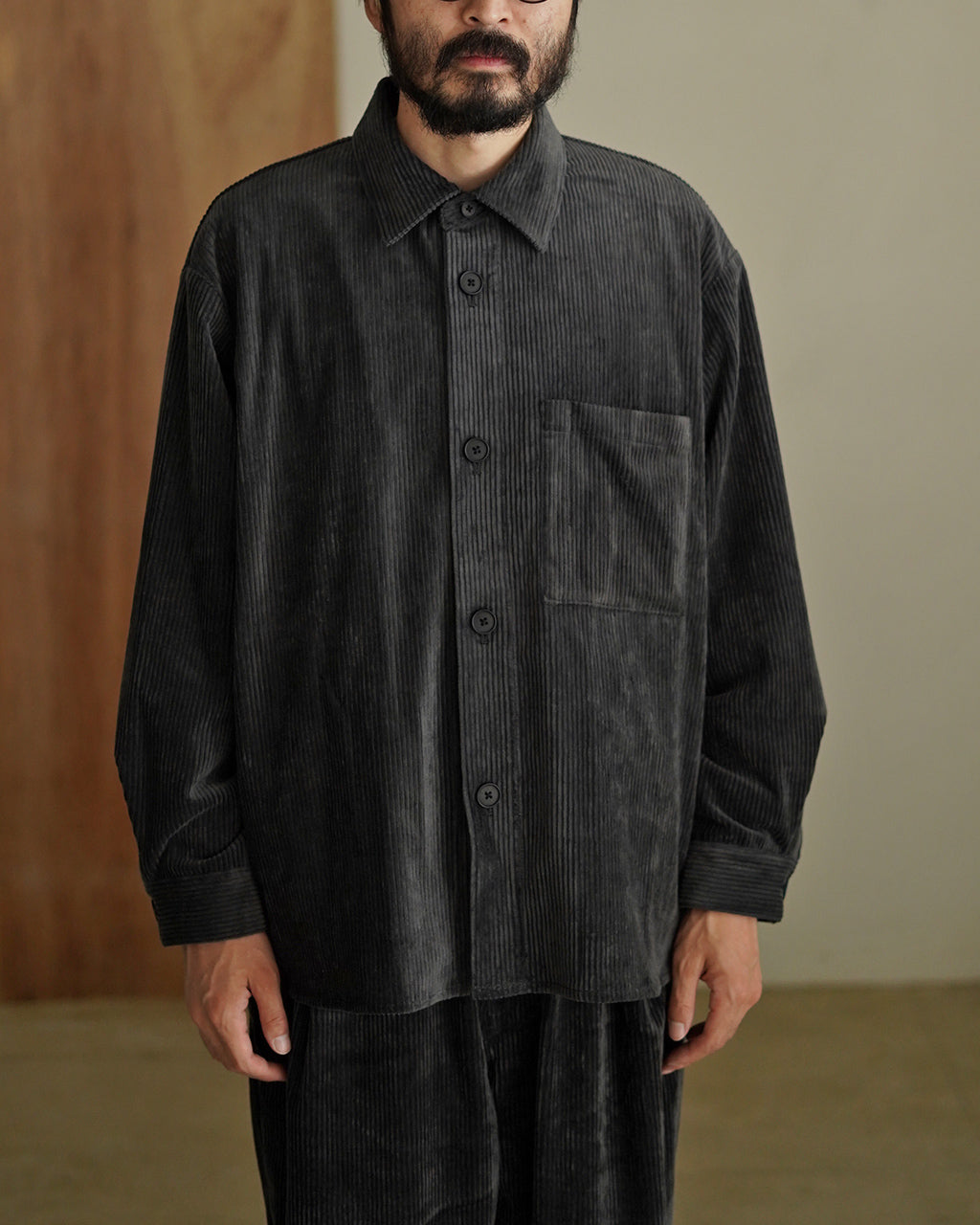 Corduroy shirt jacket BL02253