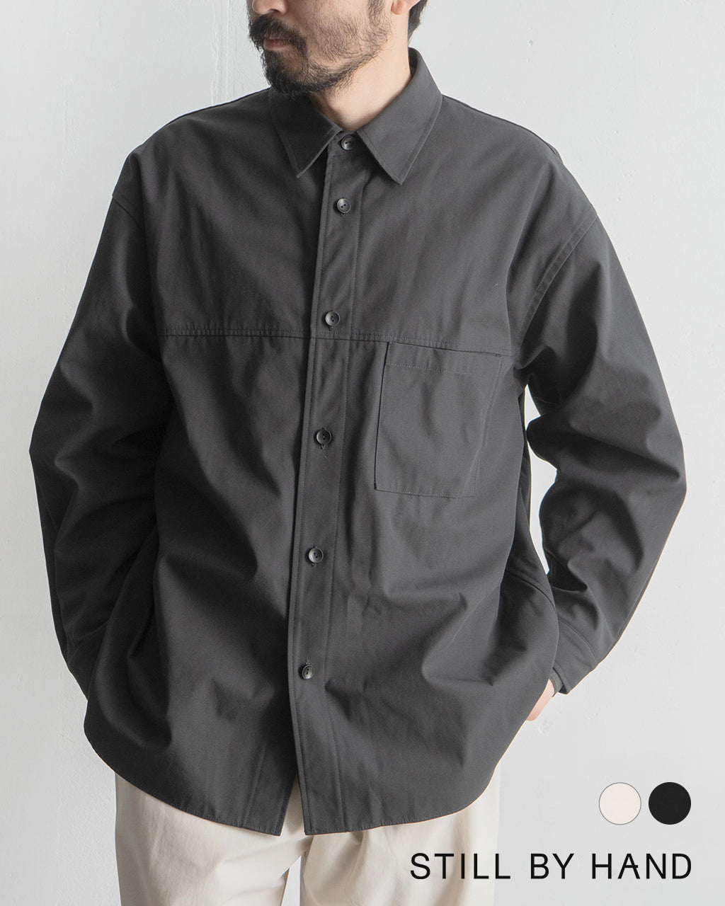 STILL BY HAND High Twist Shirt Blouson Jacket HIGH TWIST SHIRT BLOUSON BL03251 [Free Shipping] 