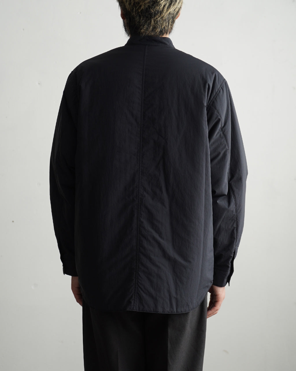 Band collar padded shirt BL04253