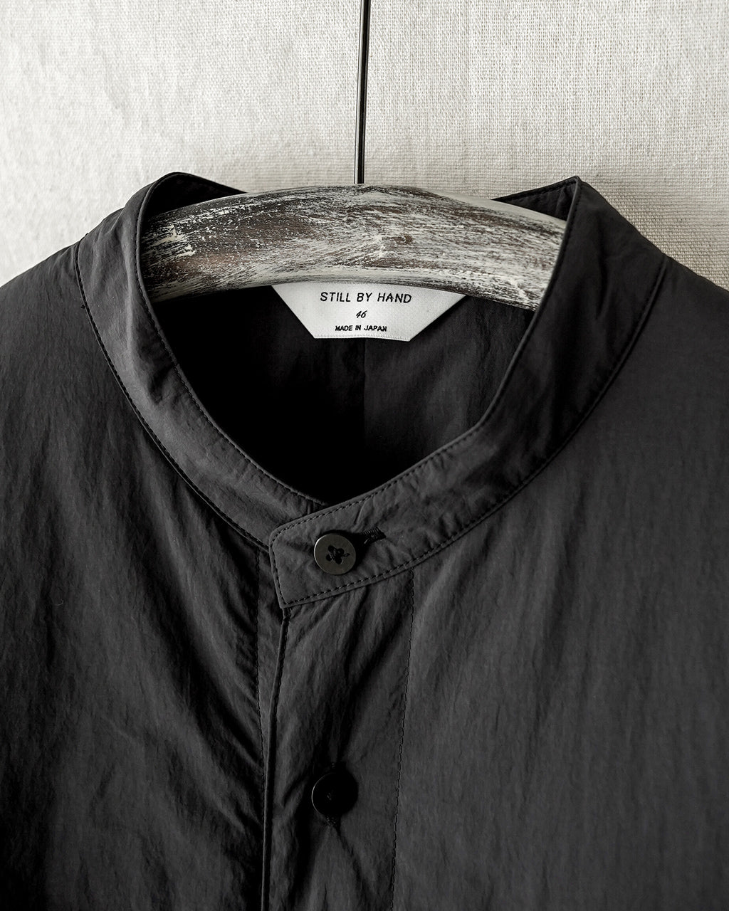 Band collar padded shirt BL04253