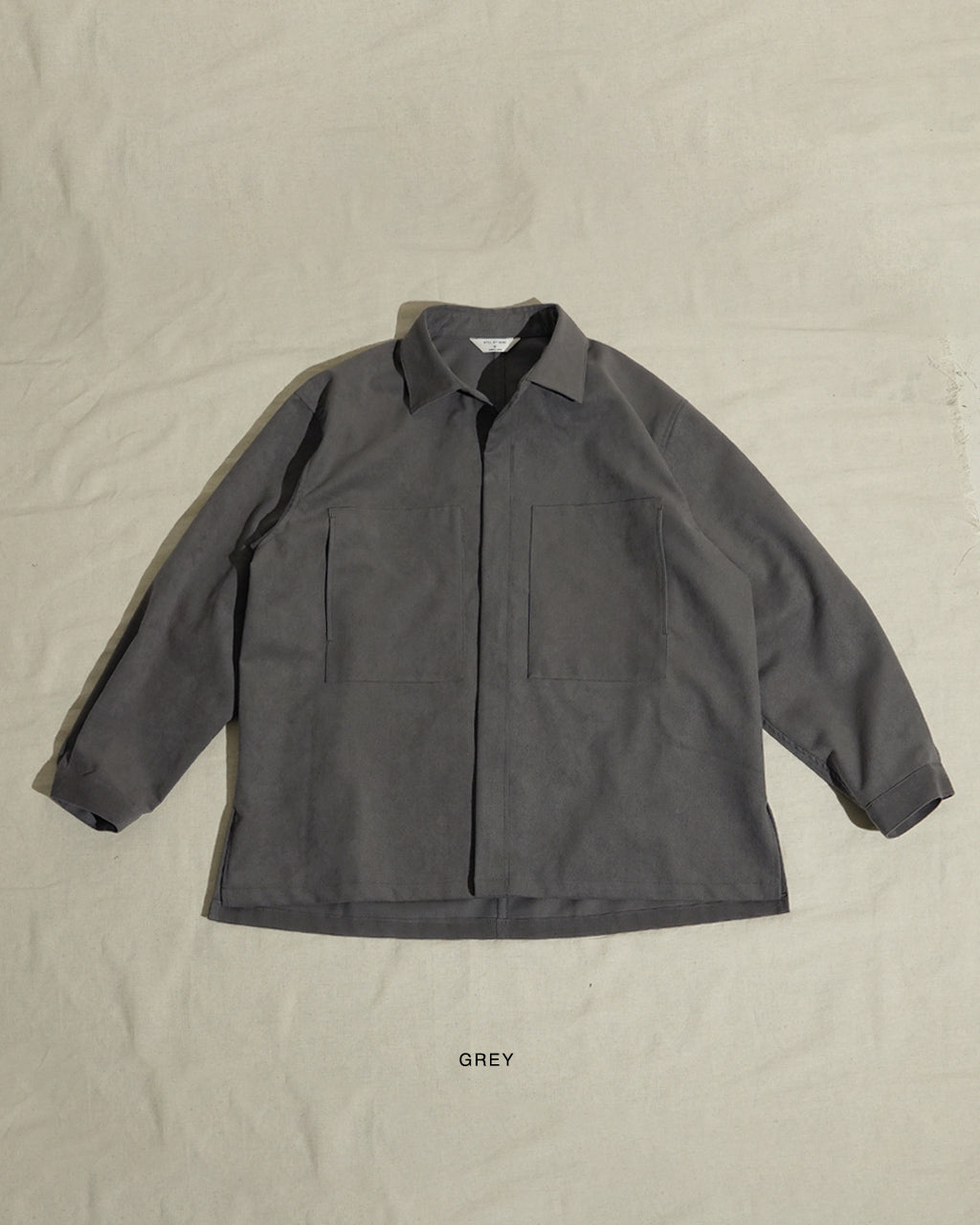 Synthetic leather over shirt BL06253
