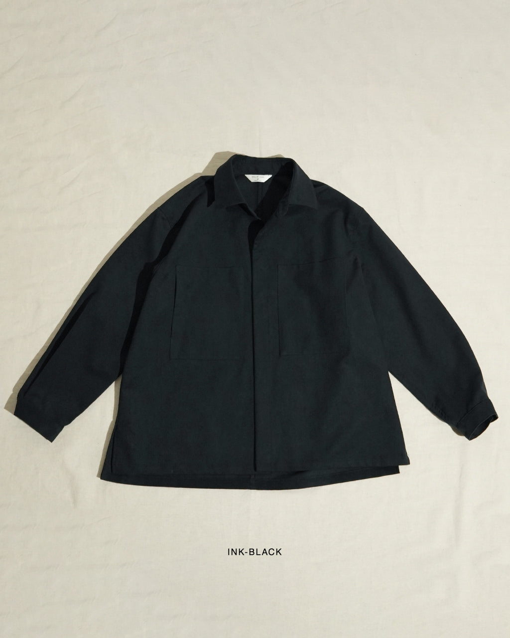 Synthetic leather over shirt BL06253