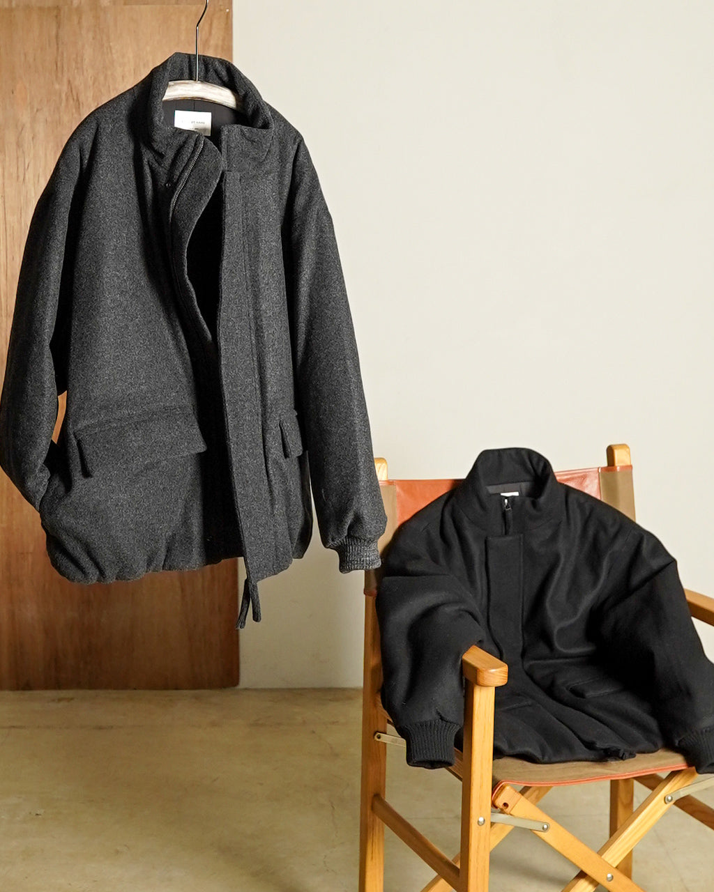 Padded wool blouson BL07253