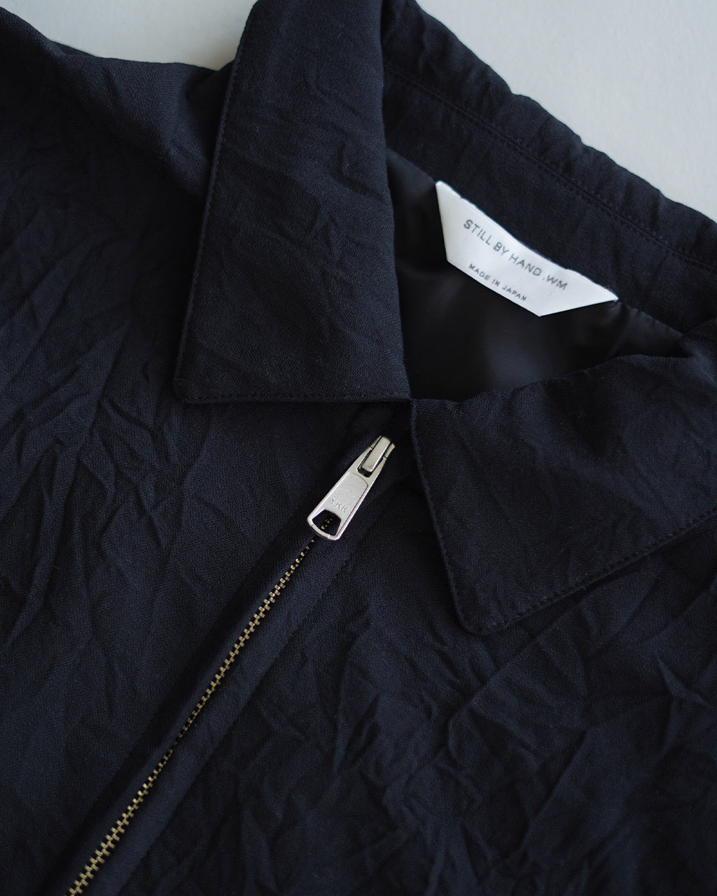 Wool like zip up blouson BL01263WM