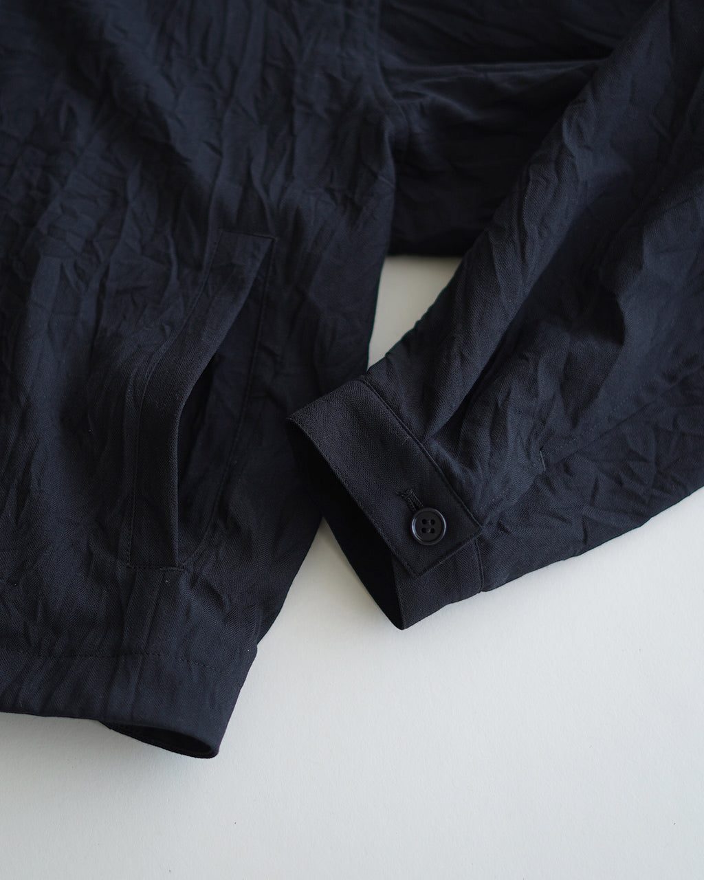 Wool like zip up blouson BL01263WM