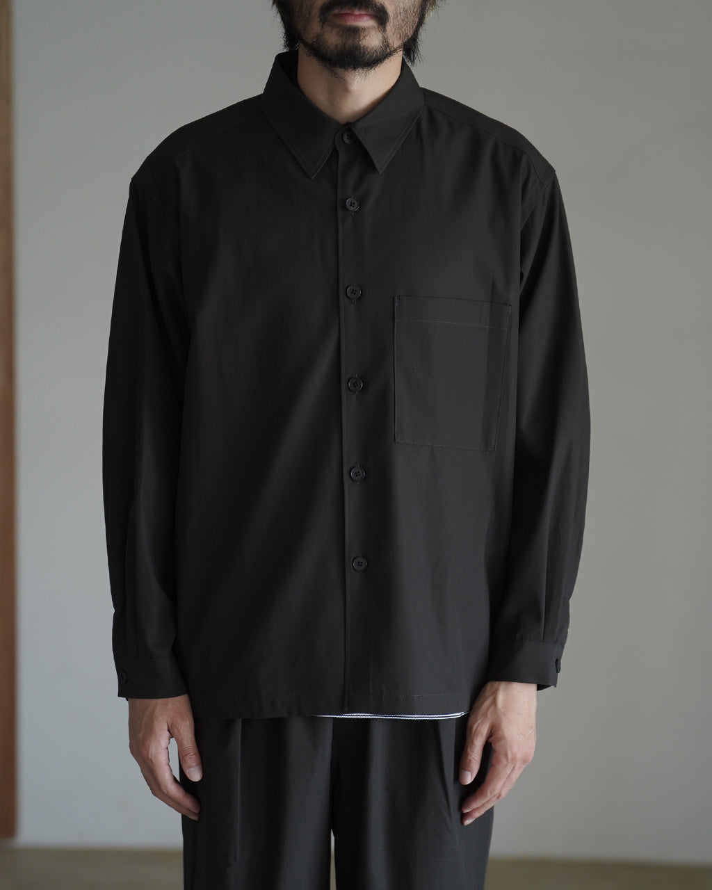 Cotton twill shirt jacket SH04263