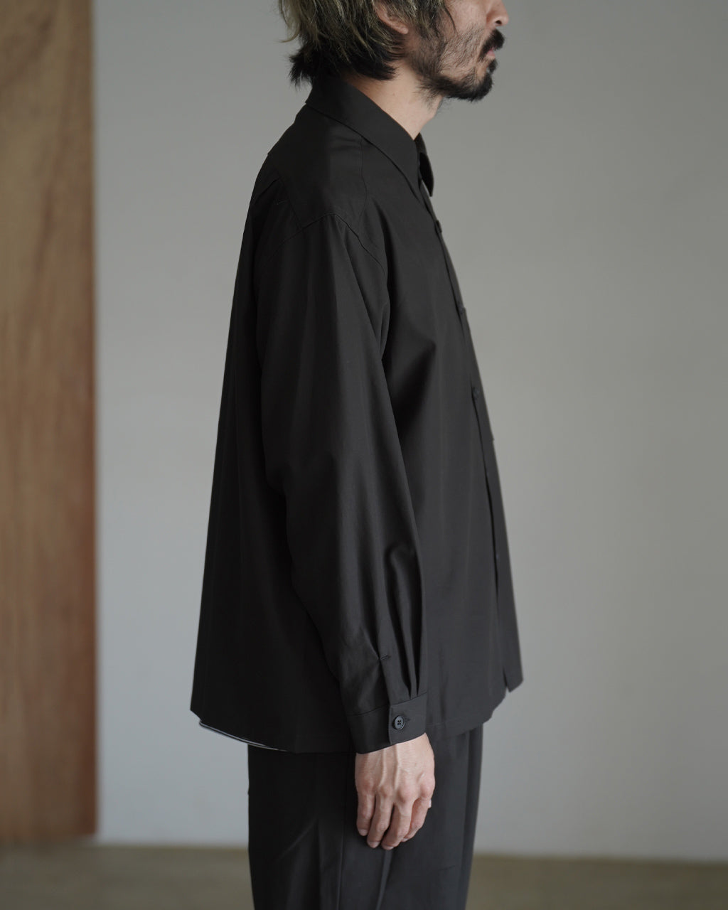 Cotton twill shirt jacket SH04263