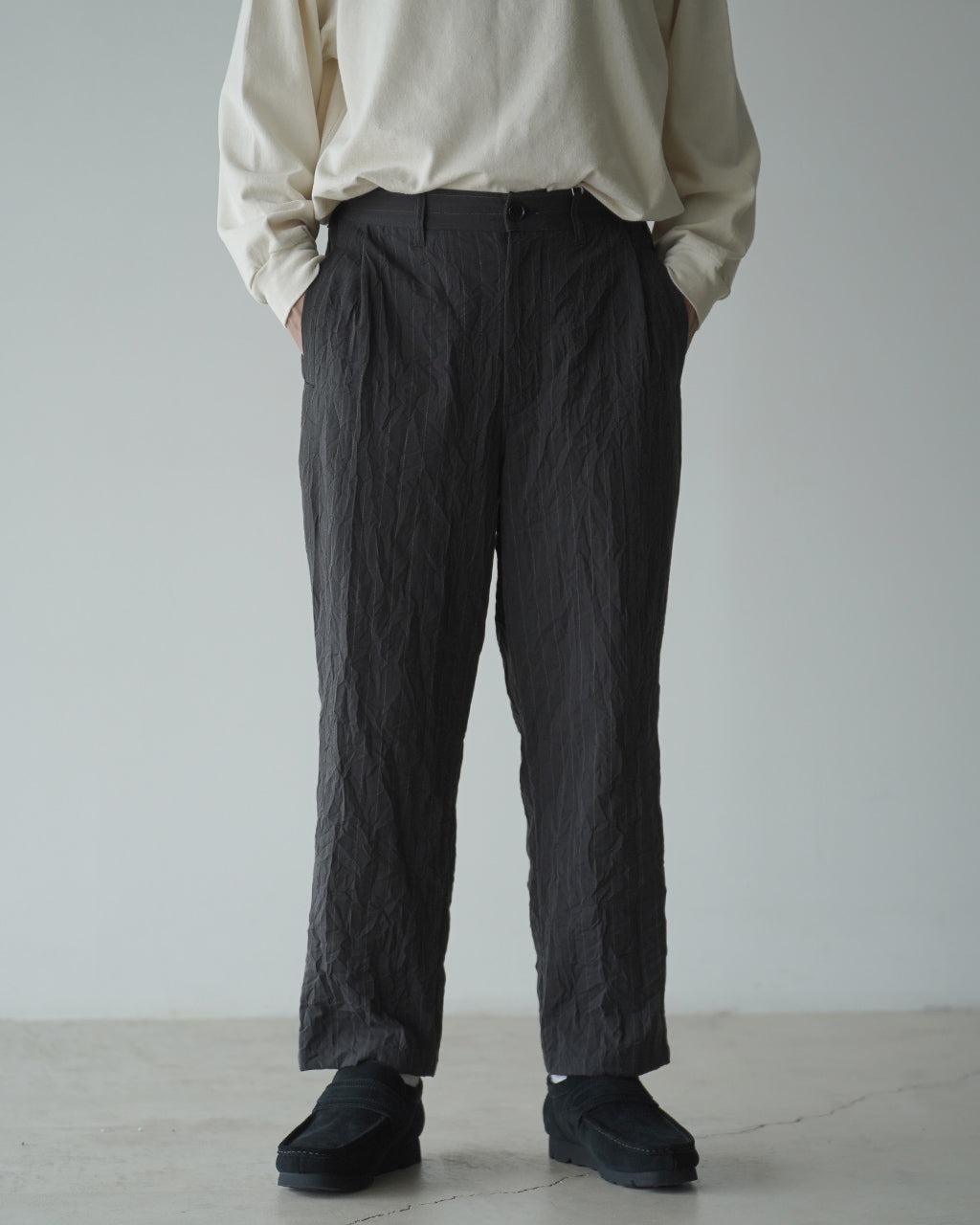 Creasy pleated pants PT09263