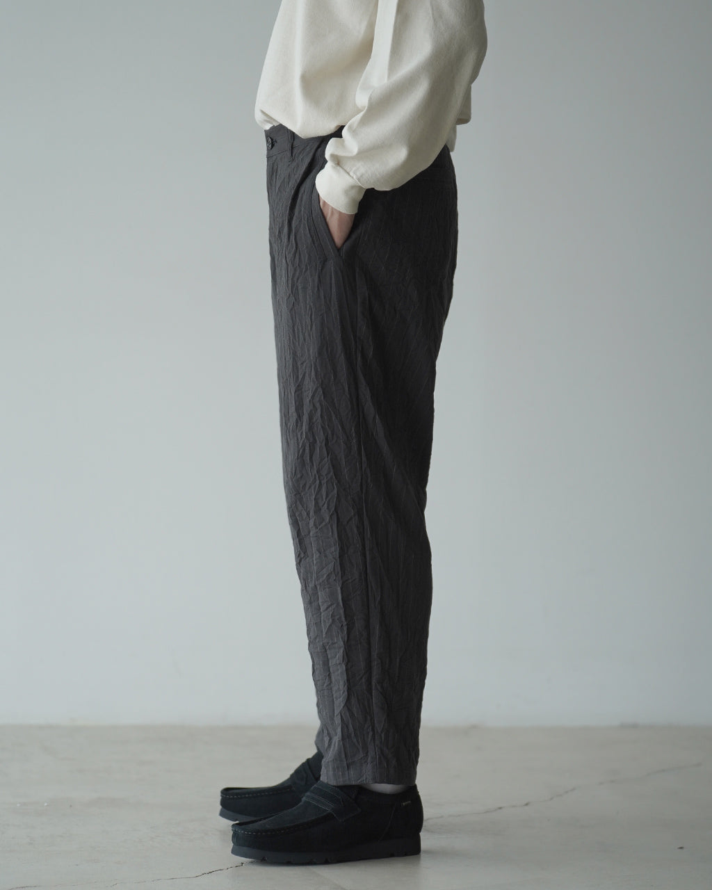 Creasy pleated pants PT09263