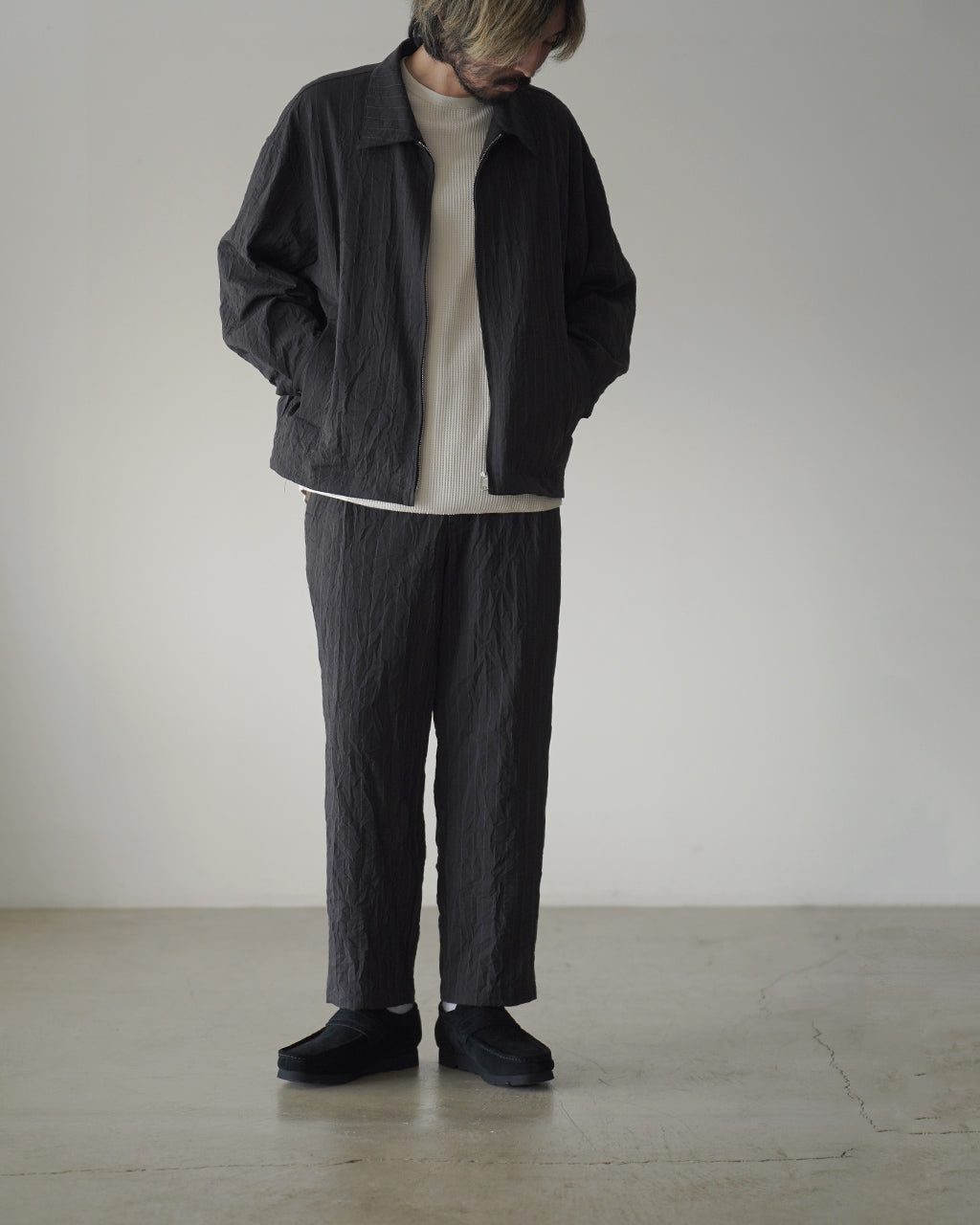 Creasy pleated pants PT09263