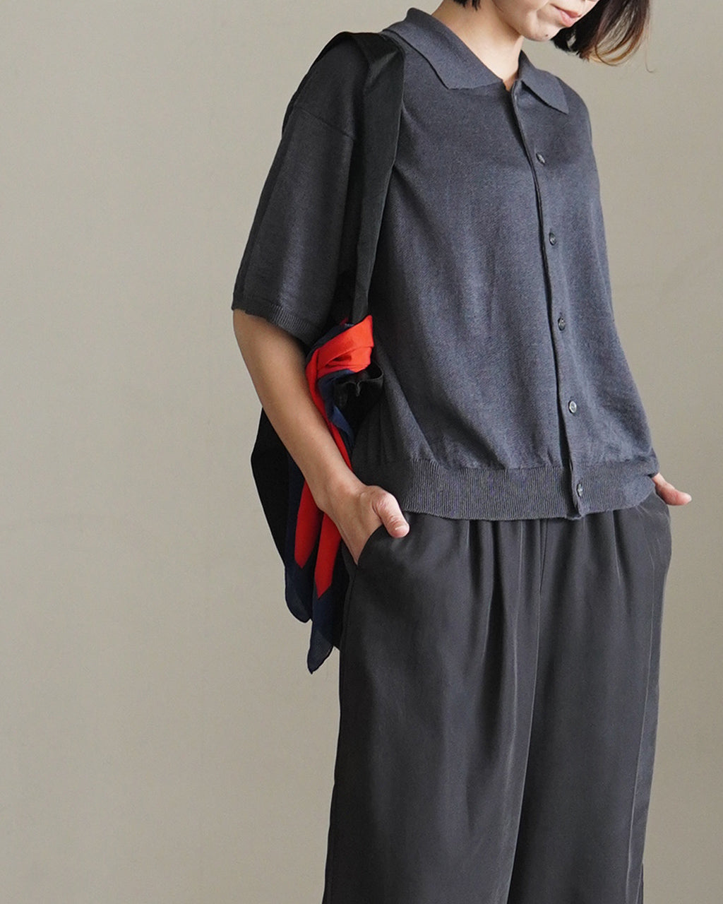 STILL BY HAND スティルバイハンド リネンコットン ニットカーディガン