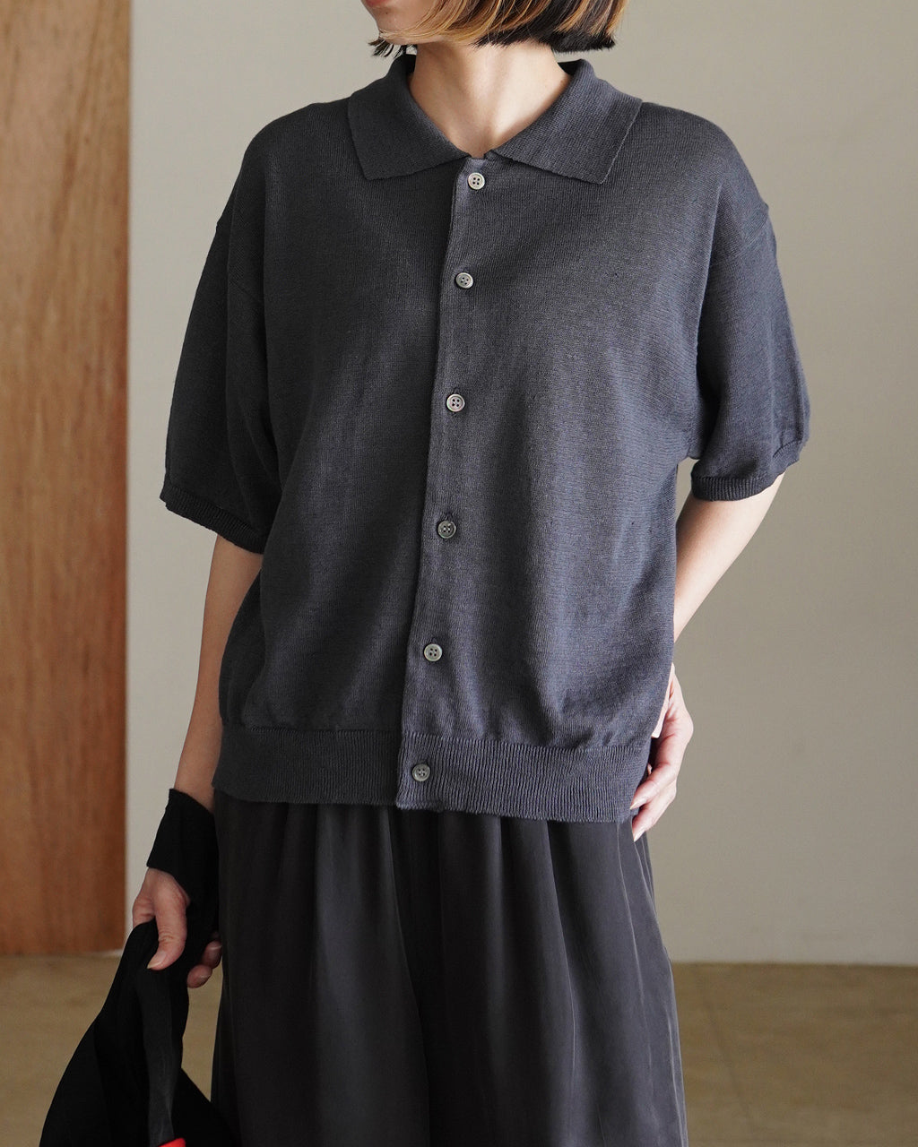STILL BY HAND スティルバイハンド リネンコットン ニットカーディガン