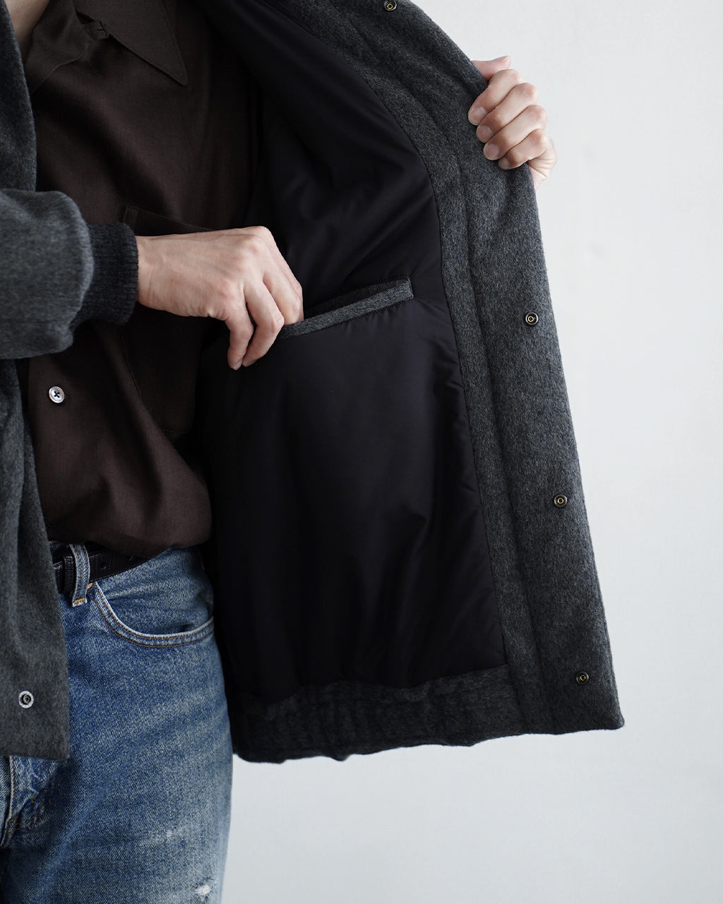 Padded wool blouson BL05263