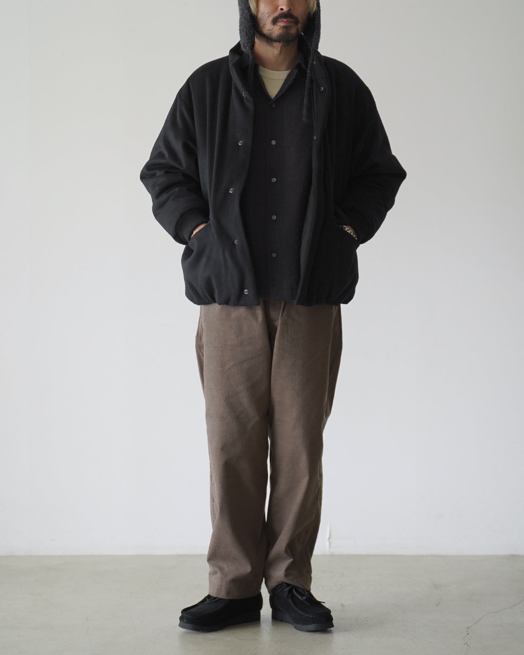 Padded wool blouson BL05263