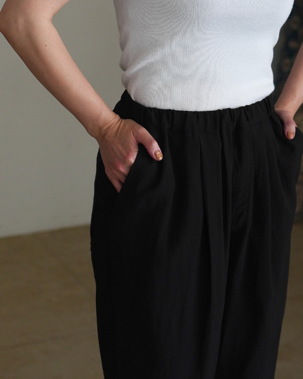STILL BY HAND スティルバイハンド Rayon linen easy pants レーヨン リネン イージー パンツ | Crouka(クローカ)