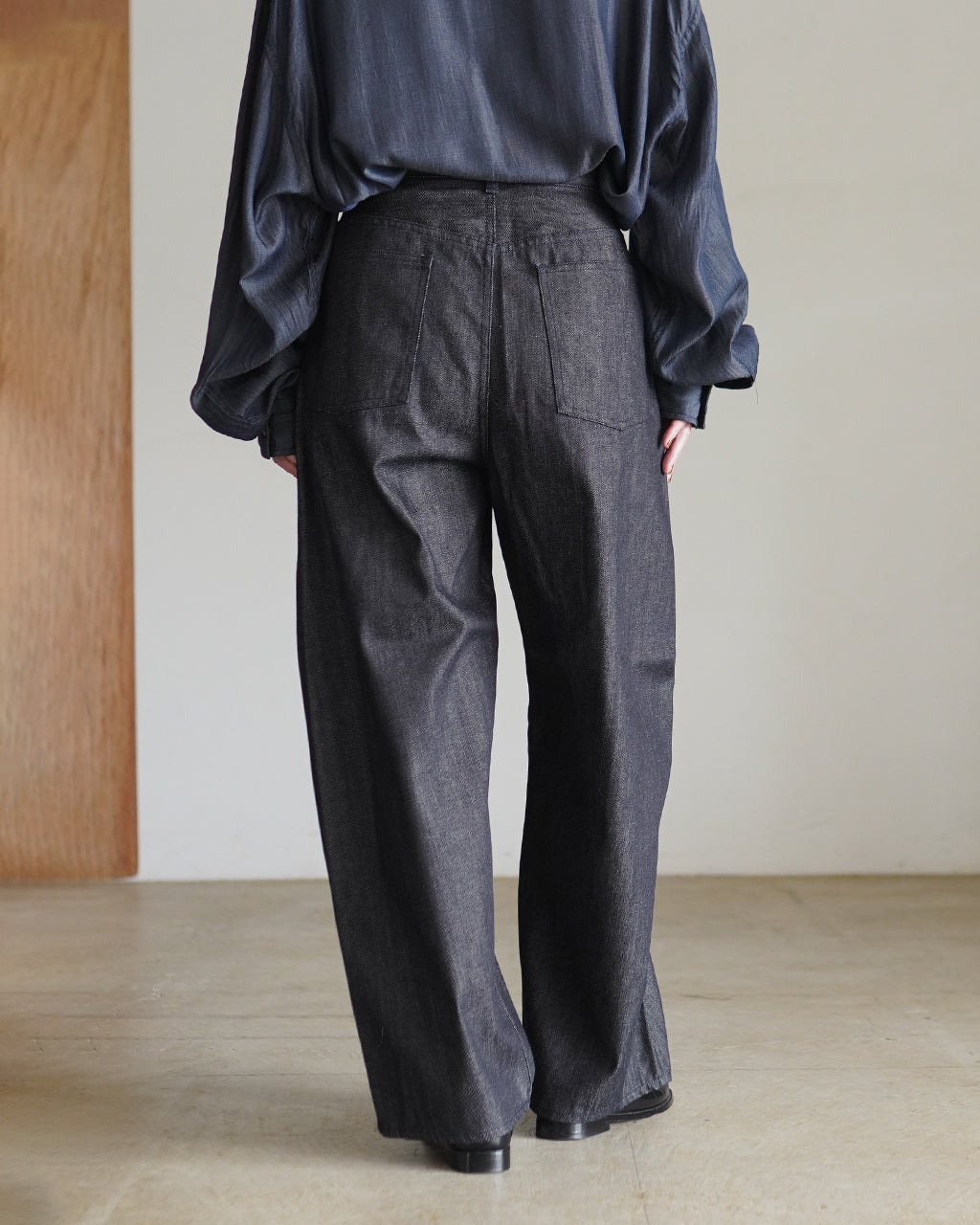 Selvedge Deep-Tuck Wide Denim Pants DN01253WM
