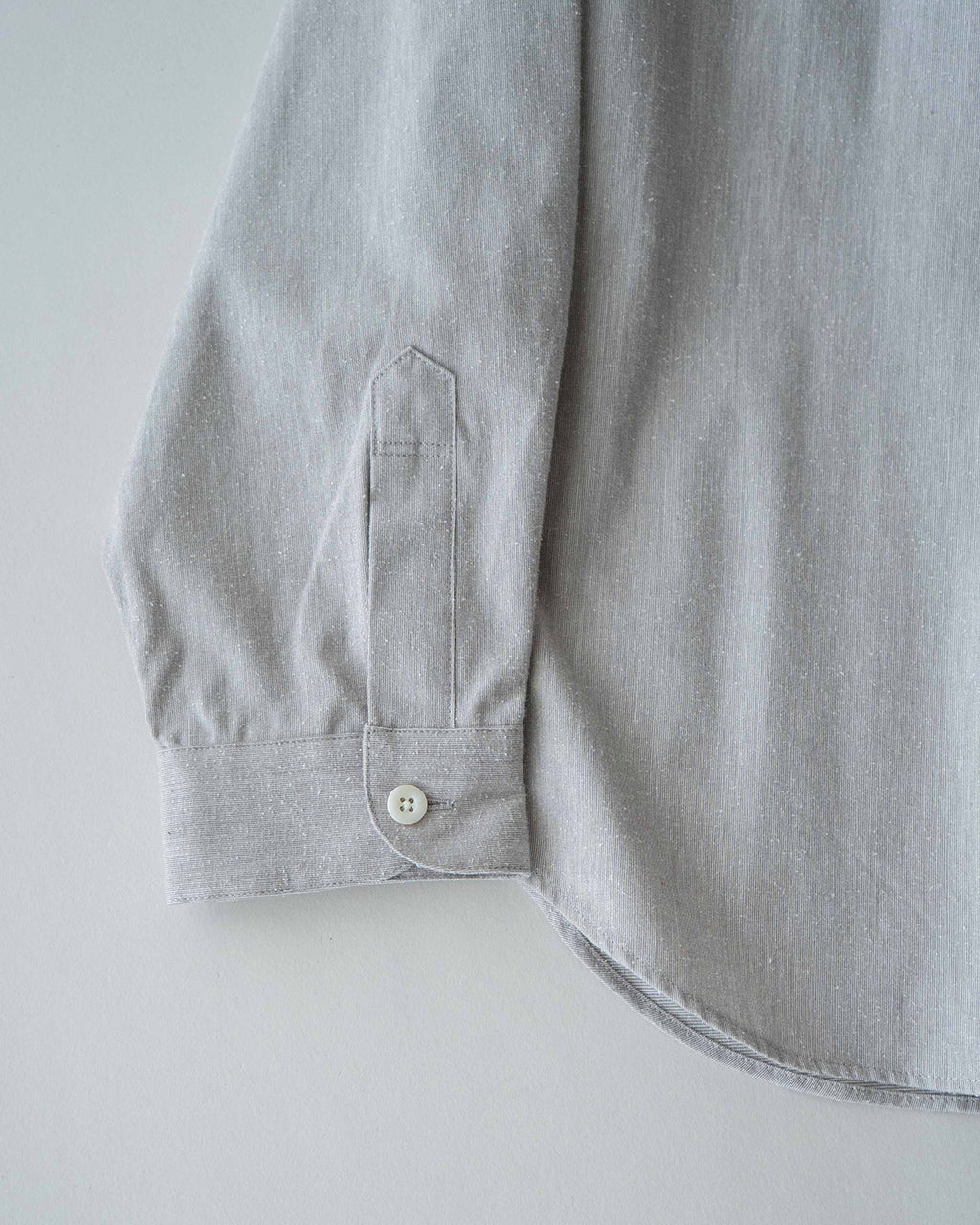 Silk nep band collar shirt SH02263